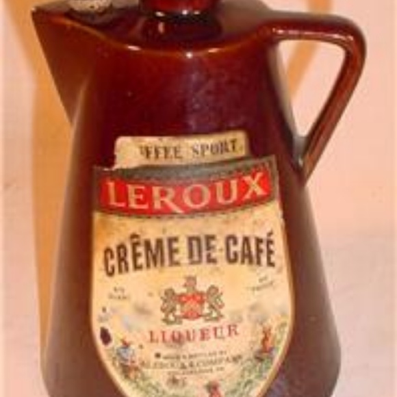 VTG 1973 LEROUX CREME DE CAFE LIQUEUR DECANTER - Picture 1 of 3